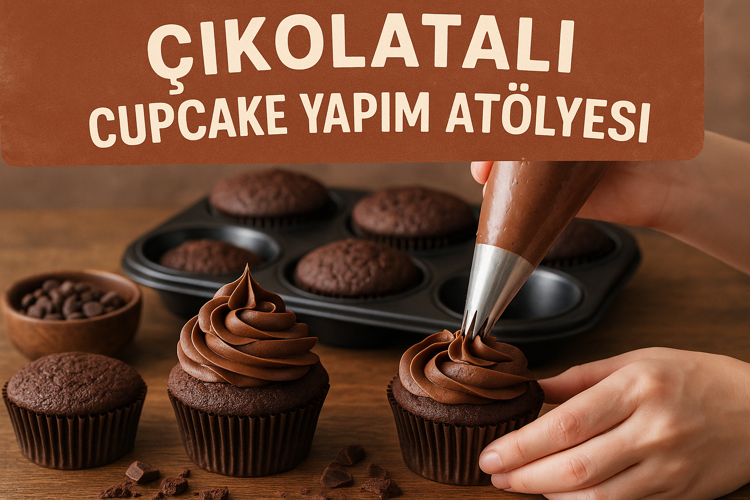 Çikolatalı Cupcake Yapım Atölyesi