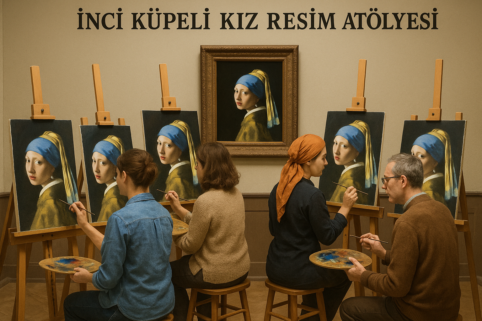 İnci Küpeli Kız Resim Atölyesi